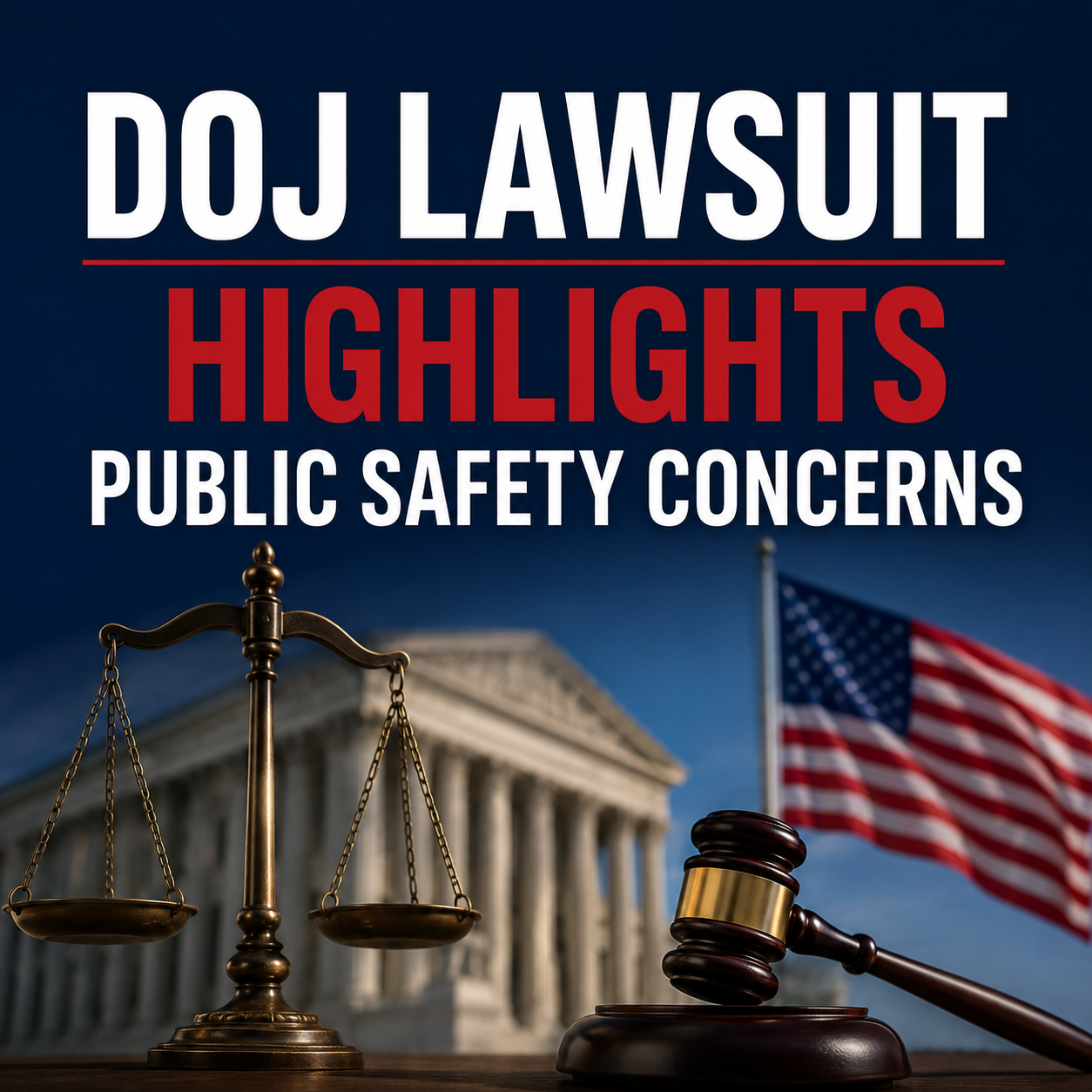 Read more about the article DOJ Lawsuit Highlights Public Safety Concerns