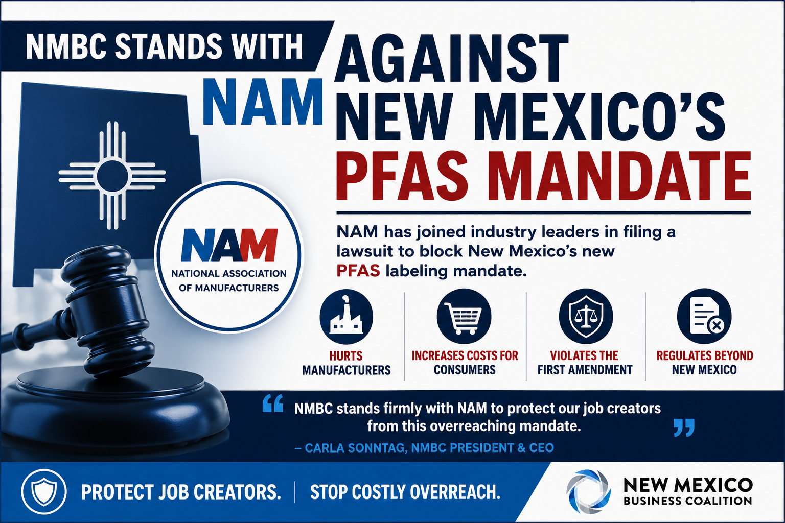 Read more about the article NMBC Stands with NAM Against New Mexico’s PFAS Mandate